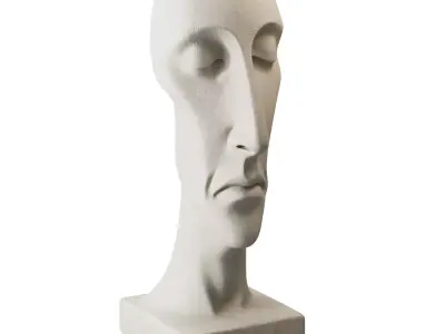 Decorative sculpture v1 - Head sculpture 3D model