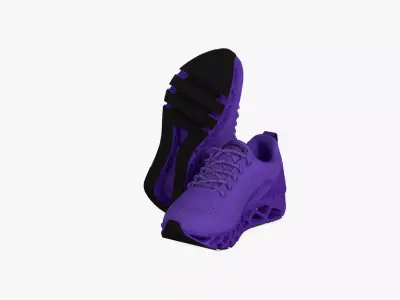 Womens Running Shoes Non Slip Athletic Tennis Low-poly 3D model