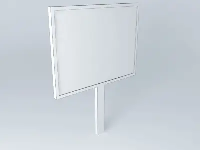 A Billboard your add here sign Free 3D model
