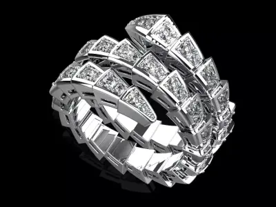 Serpent Ring 29120 3D print model