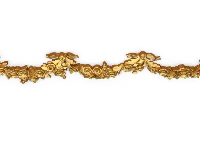 Classic carved decor ornament 406 3D model