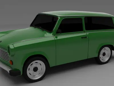 Trabant 601 estate 3D model
