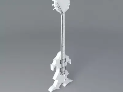 Alien guitar Free 3D model