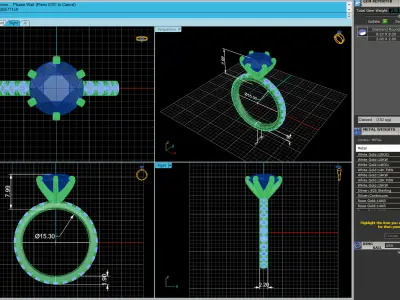 Wedding Ring Size 4 3D print model