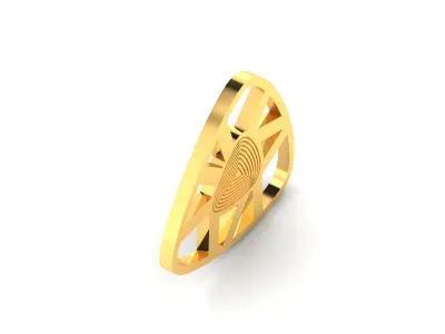 Women Pendant 3DM STL OBJ FBX Render Details 3D print model 7