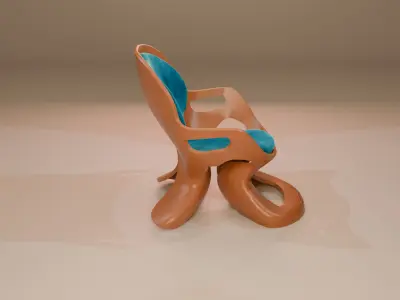 Woodys High Quality Chairs Colletion PBR 010 3D model