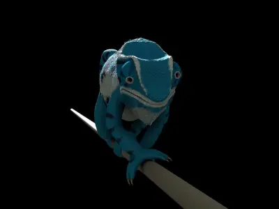 Panther Chameleon - Furcifer Pardalis 3D model