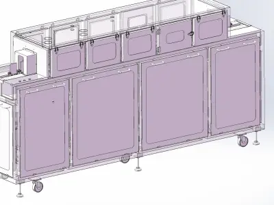 Pcb board cleaning machine collection  3D model