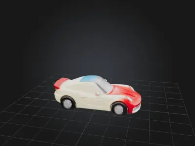 Toy Car 2 Low-poly 3D model