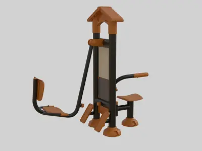 Playground Sport Equipment - 01 3D model