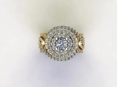 New design ring 2020 for women R41 3D model