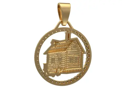 House Figured Pendant 3D print model