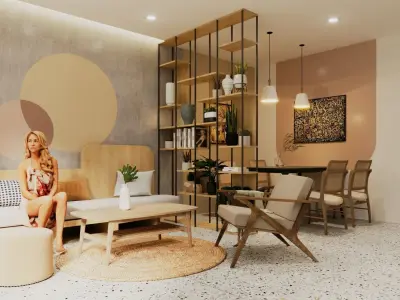 MINIMALISM T-HOUSE   Low-poly 3D model
