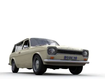 Escort Mk1 Station Wagon 1970 3D model