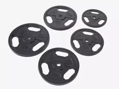 Weight plate set 05 3D model