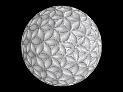sphereleaf flower of life egg 3D print model