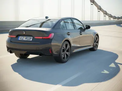 German luxury sedan 3D model