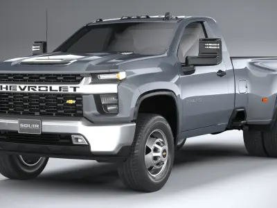 Chevrolet Silverado 3500HD Single Cab CG 2020 3D model