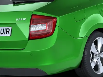 Skoda Rapid Sedan 2018 3D model