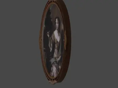 Victorian Painting Low-poly 3D model