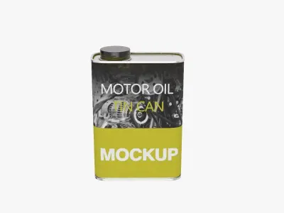 Motor Oil Square Can 3D model