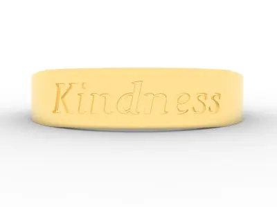 Kindness Ring Female Gold 3D print model