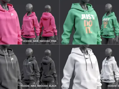 Nike Hoodie  3D model