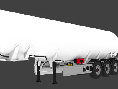 kassbohrer tanker Low-poly 3D model