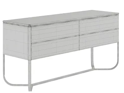 Soft Geometry Chest of Drawers 3D model