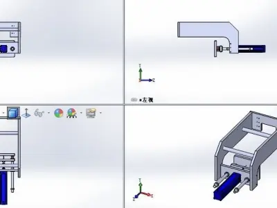 The pressure laminate  mechanism 3D model