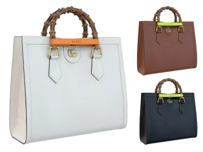 Gucci Diana small tote bag 3D model