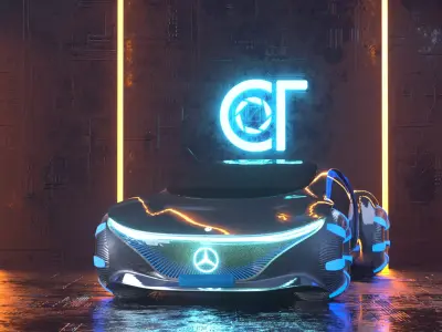 Mercedes Benz Vision Avtr Concept 2020 3D model