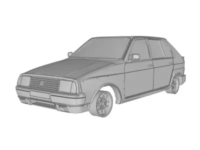 Citroen Visa Chrono 3D print model