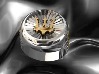 MSRTI CAR RING LOGO  3D print model