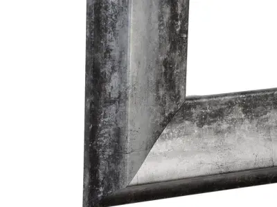 Rectangle Wood Wall Mirror Free 3D model