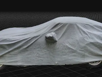 Covered 1978 Corvette Free 3D model