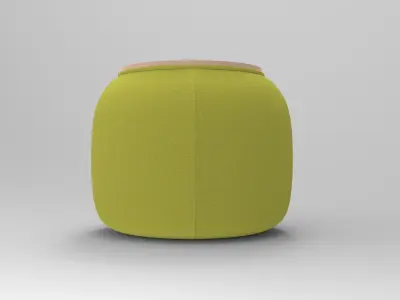 Conga Pouf Low-poly 3D model