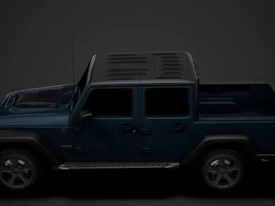 Jeep Gladiator Rubicon Recon JK 2018 3D model