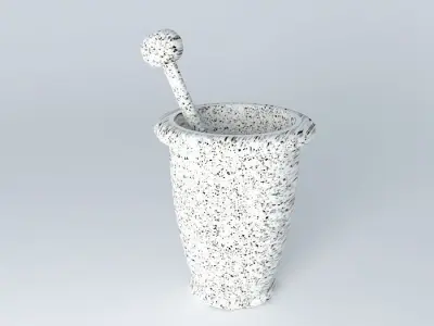 mortar and pestl, socador Free 3D model