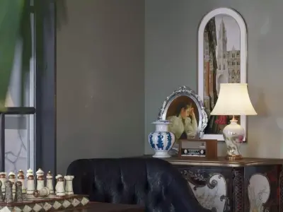 Luxurious Living and Dining Area 3D model