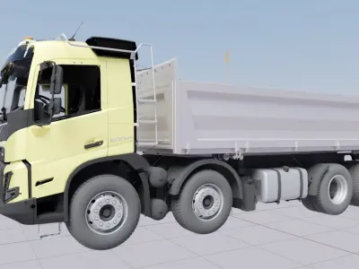 Camion benne VOLVO FMX 2020 500 euro 6  8X4  3D model