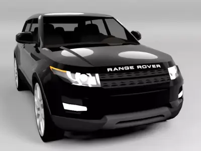 RANGE ROVER EVOQUE LOWPOLY Low-poly 3D model