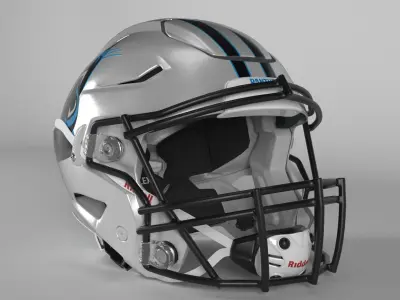 CAROLINA PANTHERS Helmet Football NFC SOUTH PBR updated 2025 3D model