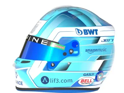 F1 Alpine Helmets 2024 3D model