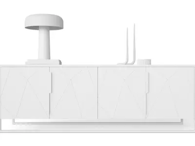lowboard harry with deco 3D model