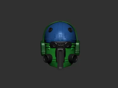 helmet high poly sculpt 3d printable  3D model