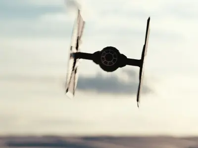 New Order TIE Fighter Free 3D model