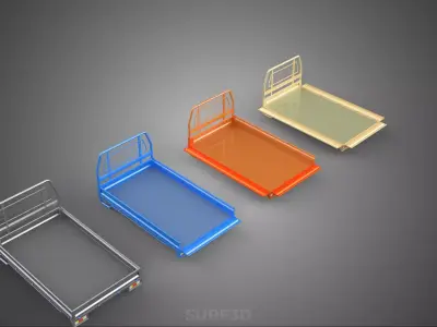 STANDARD DROP SIDE BED BODY GATE DOOR PICKUP TRUCK WIDE DECK CAR 3D model