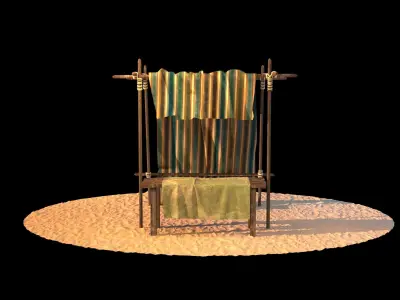 Market Stall tent 3D model