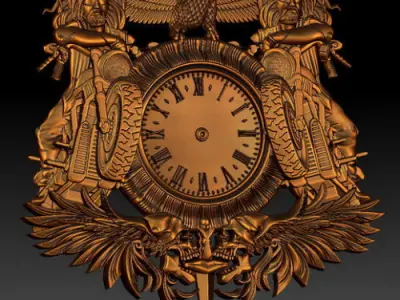 A collection of wall clocks 3D print model